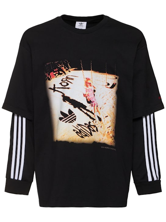 adidas Originals: Korn long sleeve t-shirt - men_0 | Luisa Via Roma