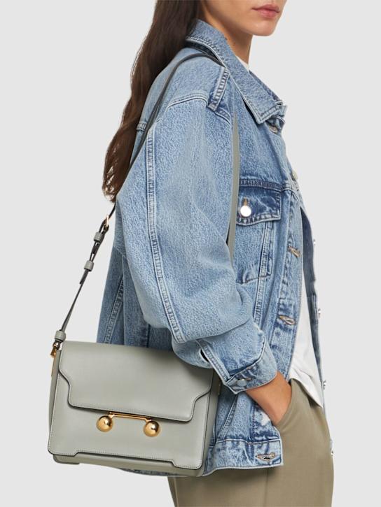 Marni: Medium Trunkaroo leather shoulder bag - women_1 | Luisa Via Roma