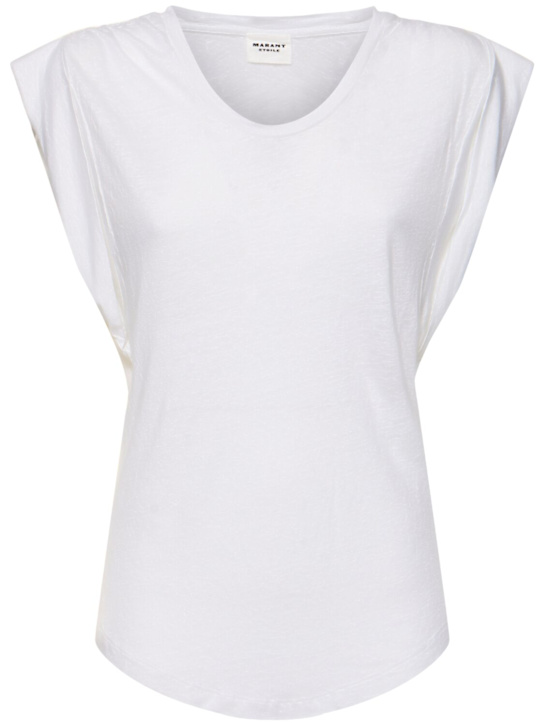 Marant Etoile: Kotty linen top - women_0 | Luisa Via Roma