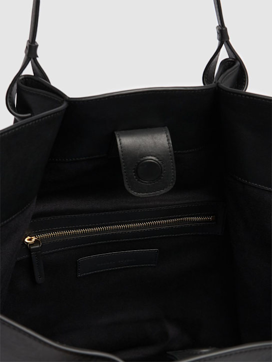 Loulou Studio: Tana leather tote bag - Black - women_5 | Luisa Via Roma