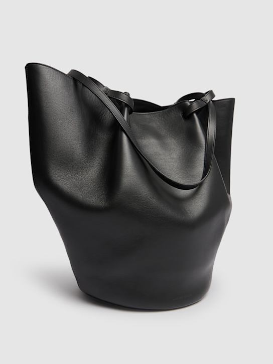 Loulou Studio: Tana leather tote bag - Black - women_2 | Luisa Via Roma