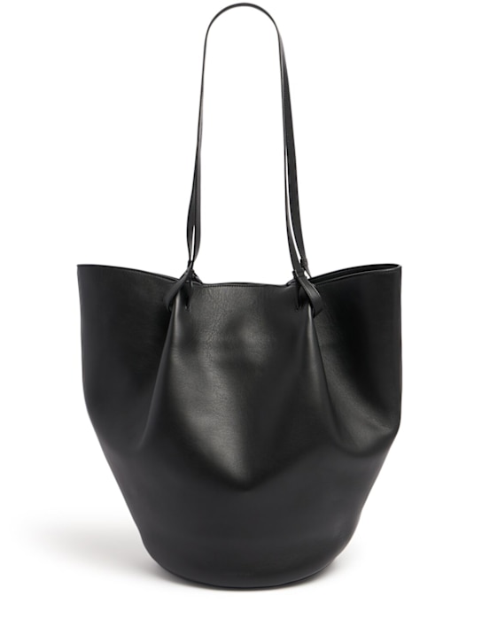 Loulou Studio: Tana leather tote bag - Black - women_0 | Luisa Via Roma