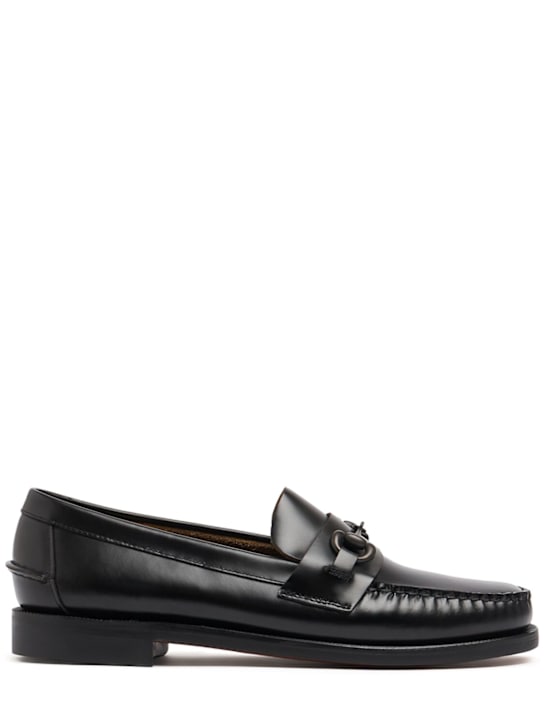 Sebago: Classic Joe brushed leather loafers - men_0 | Luisa Via Roma