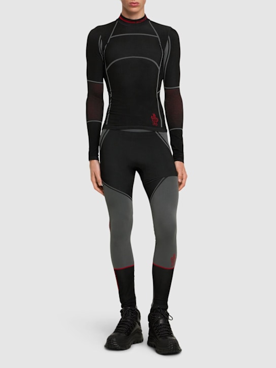 Moncler Grenoble: Performance tech ski leggings - men_1 | Luisa Via Roma