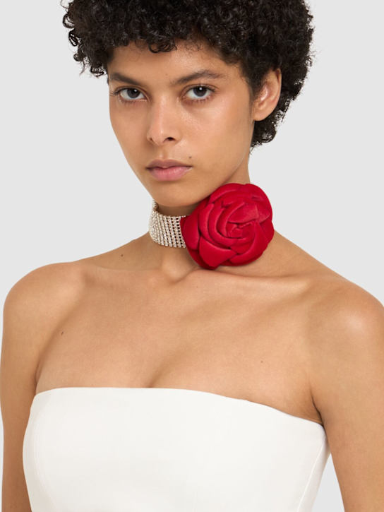 Magda Butrym: Rose crystal choker - women_1 | Luisa Via Roma
