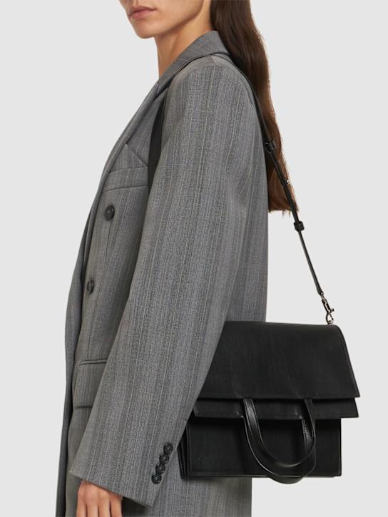 Tory Burch: Large N/S Flat Lee Radizwill leather bag - women_1 | Luisa Via Roma