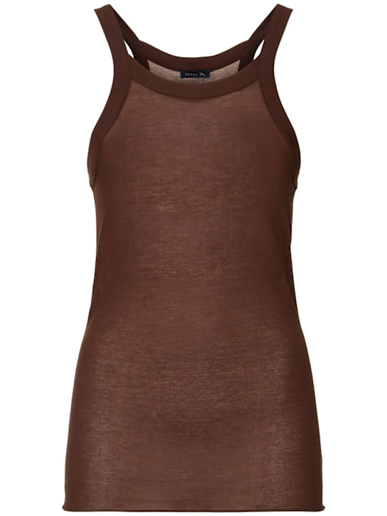 Soeur: Deborah cotton blend tank top - women_0 | Luisa Via Roma
