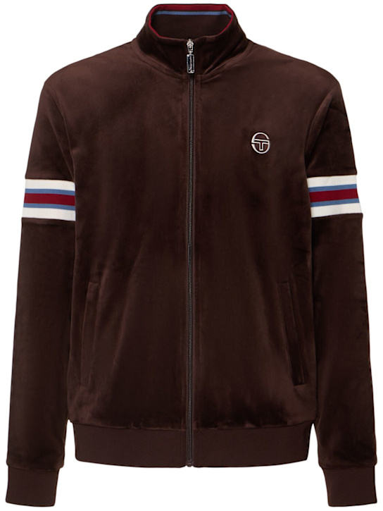 Sergio Tacchini: Ostuni velour track jacket - men_0 | Luisa Via Roma