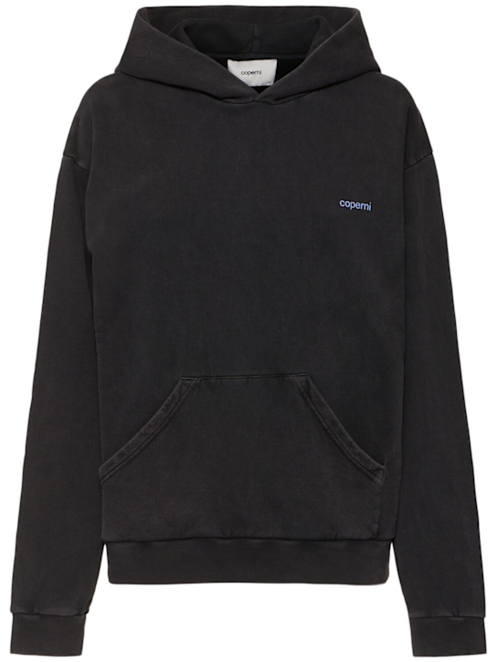 Coperni: Washed logo hoodie - women_0 | Luisa Via Roma
