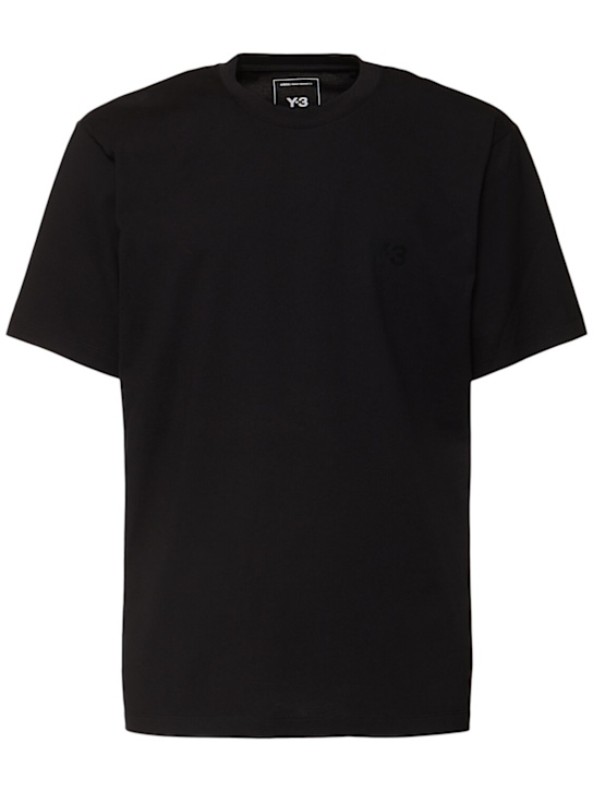 Y-3: Regular short sleeve t-shirt - men_0 | Luisa Via Roma