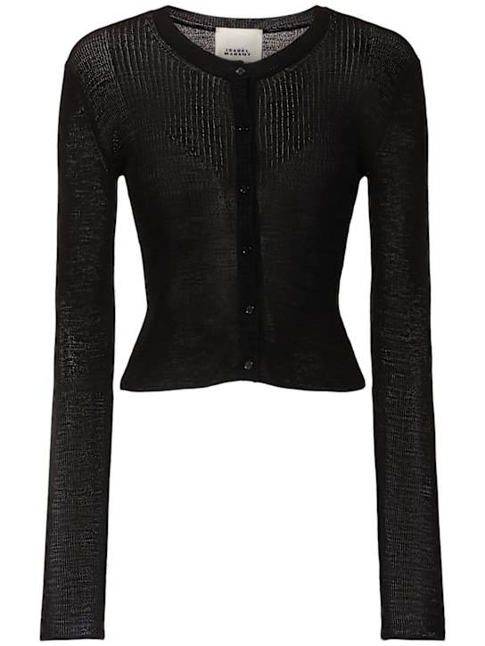 Mahee knitted viscose cardigan - Thumbnail 1