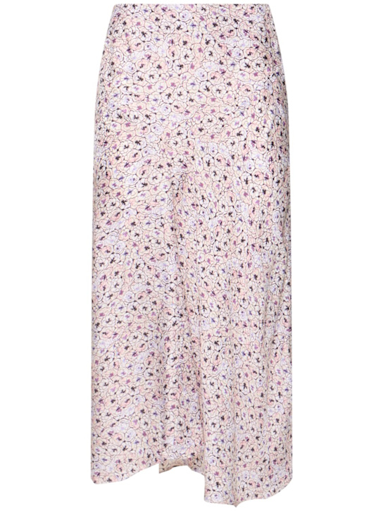 Isabel Marant: Lisanne printed silk blend midi skirt - women_0 | Luisa Via Roma