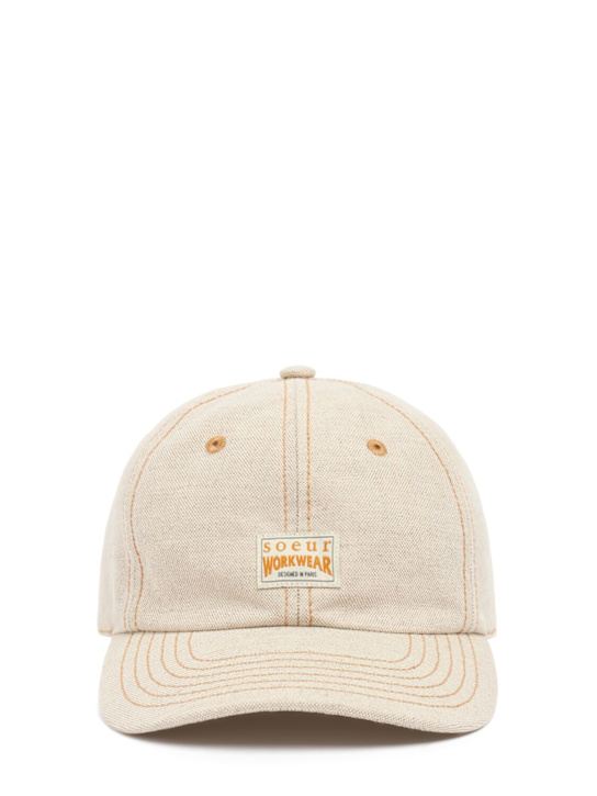 Soeur: Cappello baseball Decker in misto cotone - Ecru - women_0 | Luisa Via Roma