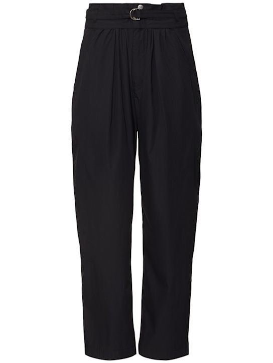 Marant Etoile: Celia high rise cotton blend wide pants - women_0 | Luisa Via Roma