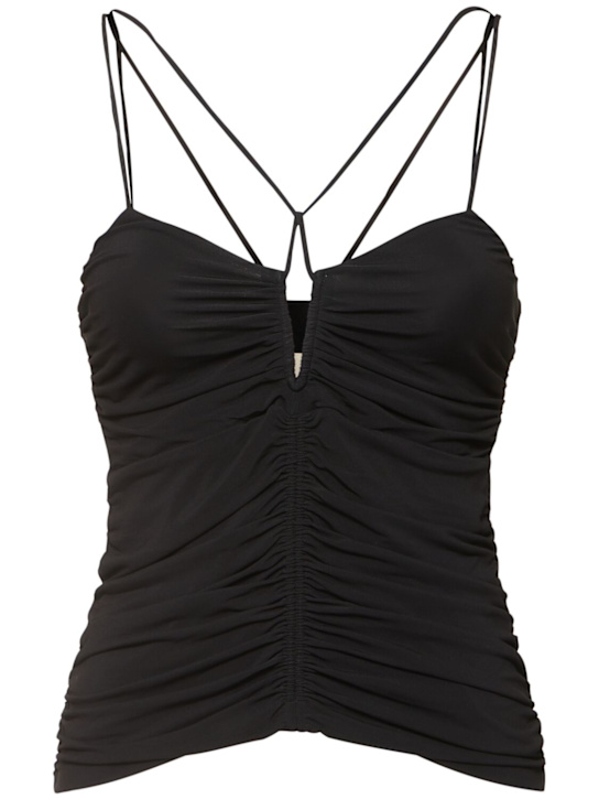 Isabel Marant: Leila viscose blend jersey top - women_0 | Luisa Via Roma