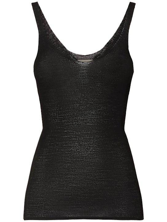 Marthe knitted viscose top - Thumbnail 1