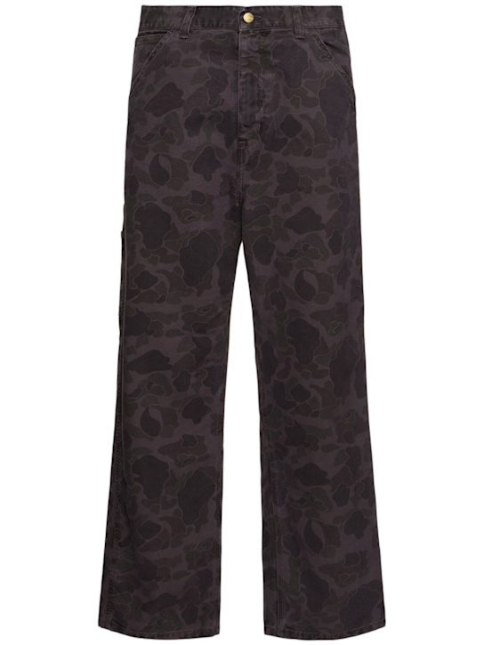 Carhartt WIP: Duck single knee camo denim jeans - men_0 | Luisa Via Roma