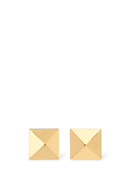 Valentino Garavani: Rockstud metal earrings - men_0 | Luisa Via Roma