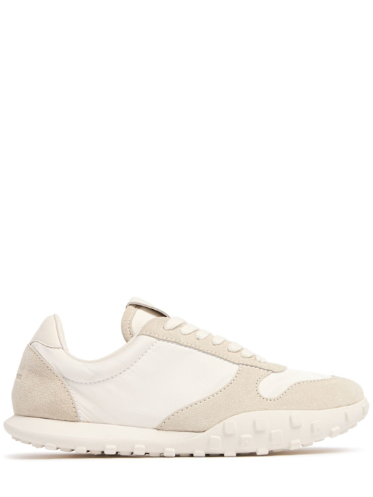 Jil Sander: Nylon low top sneakers - women_0 | Luisa Via Roma