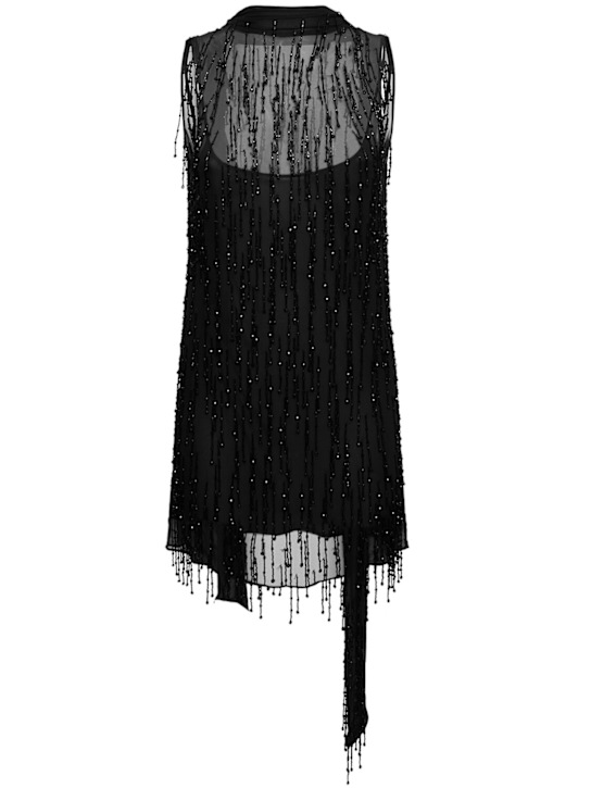 Beaded georgette midi dress - Thumbnail 1