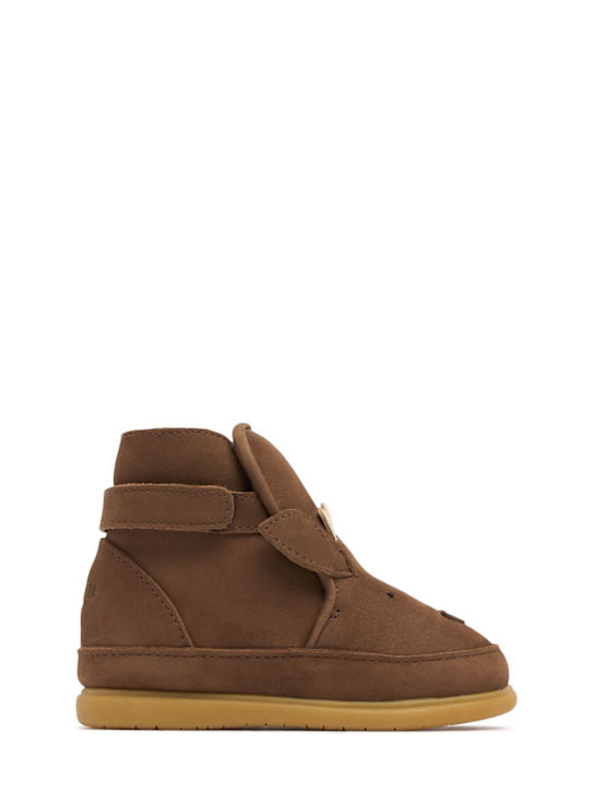 Donsje: Stag leather boots w/ ears - kids-boys_0 | Luisa Via Roma