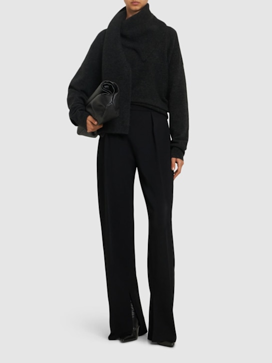 Jil Sander: Pantaloni in maglia di misto viscosa - women_1 | Luisa Via Roma