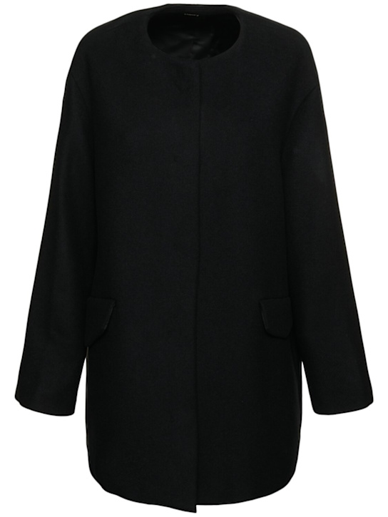 Theory: Wool blend cape coat - women_0 | Luisa Via Roma