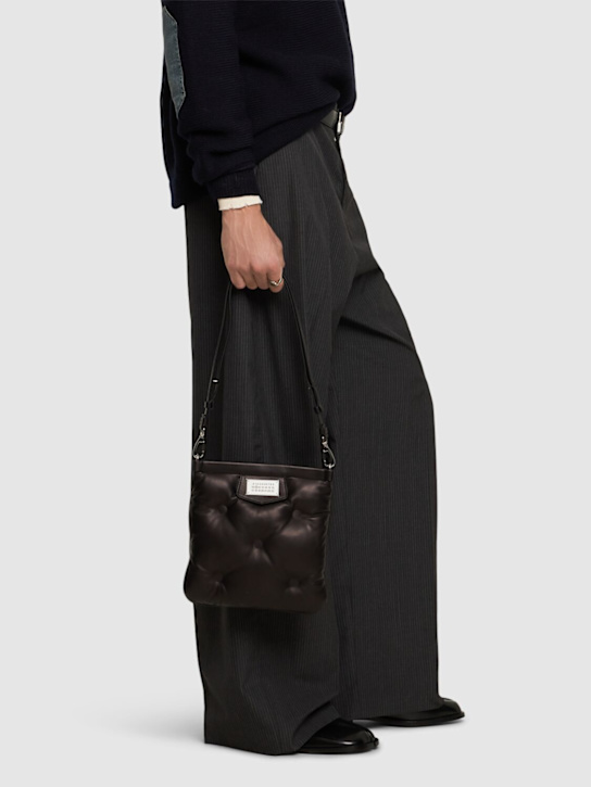 Maison Margiela: Glam Slam leather messenger bag - men_1 | Luisa Via Roma