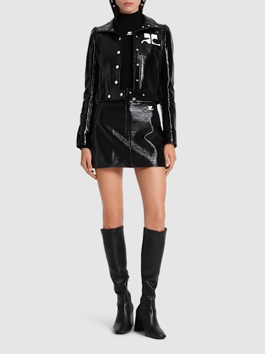 Courrèges: Vinyl jacket - women_1 | Luisa Via Roma