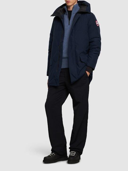 Canada Goose: Langford cotton blend down parka - men_1 | Luisa Via Roma