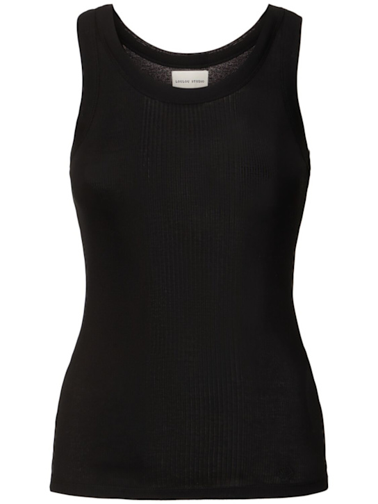 Loulou De Saison: Limba cotton tank top - women_0 | Luisa Via Roma