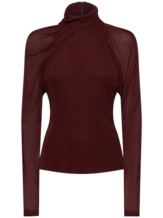 16arlington: Alira jersey turtleneck top - women_0 | Luisa Via Roma