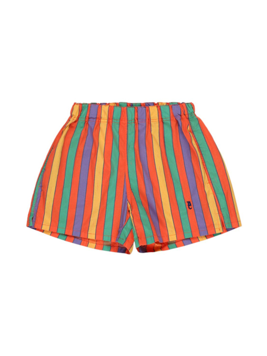 Bobo Choses: Striped cotton poplin shorts - kids-boys_0 | Luisa Via Roma