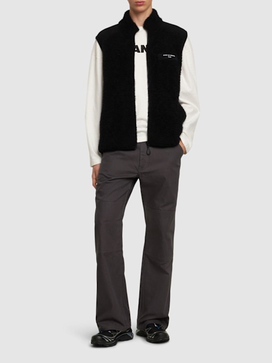 Acne Studios: Cotton cargo pants - Dark Grey - men_1 | Luisa Via Roma