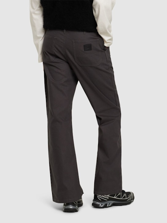 Acne Studios: Cotton cargo pants - Dark Grey - men_2 | Luisa Via Roma