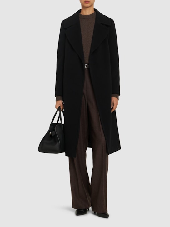 Tagliatore 0205: Molly wool & cashmere robe coat - women_1 | Luisa Via Roma