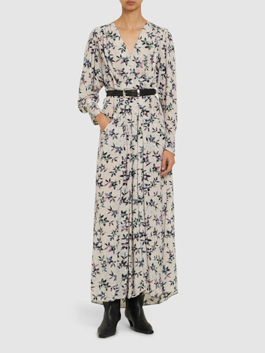 Vonick v-neck viscose maxi dress - Thumbnail 2