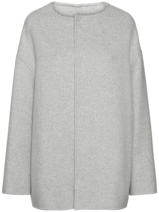 Loulou De Saison: Gio round neck short coat - women_0 | Luisa Via Roma