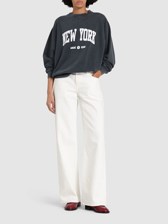 ANINE BING: Ramona New York university sweatshirt - women_1 | Luisa Via Roma