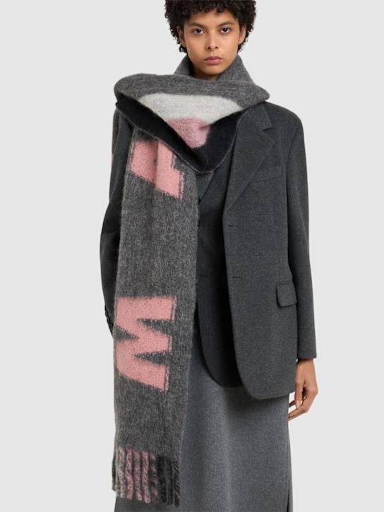 Marni: Logo wool blend scarf - women_1 | Luisa Via Roma