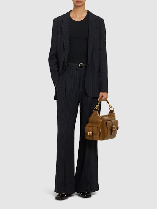 Isabel Marant: Romina striped crepe wide pants - women_1 | Luisa Via Roma