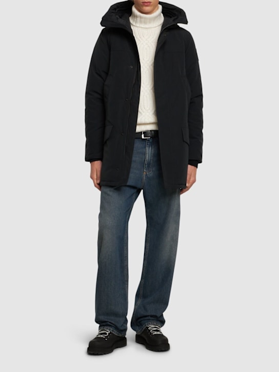 Canada Goose: Langford 코튼 혼방 다운 재킷 - men_1 | Luisa Via Roma