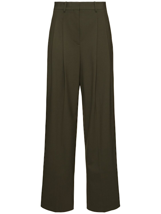 Theory: Pleated wide leg pants - women_0 | Luisa Via Roma