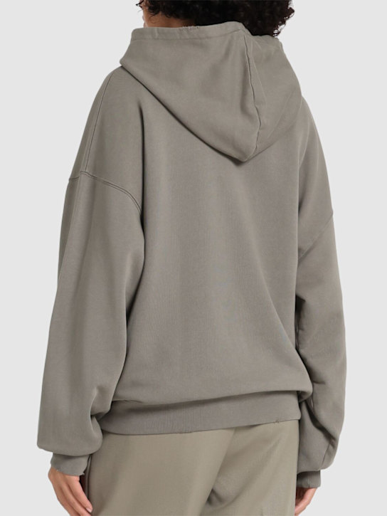 Harvey logo hooded cotton sweatshirt - ANINE BING - Women  | Luisaviaroma