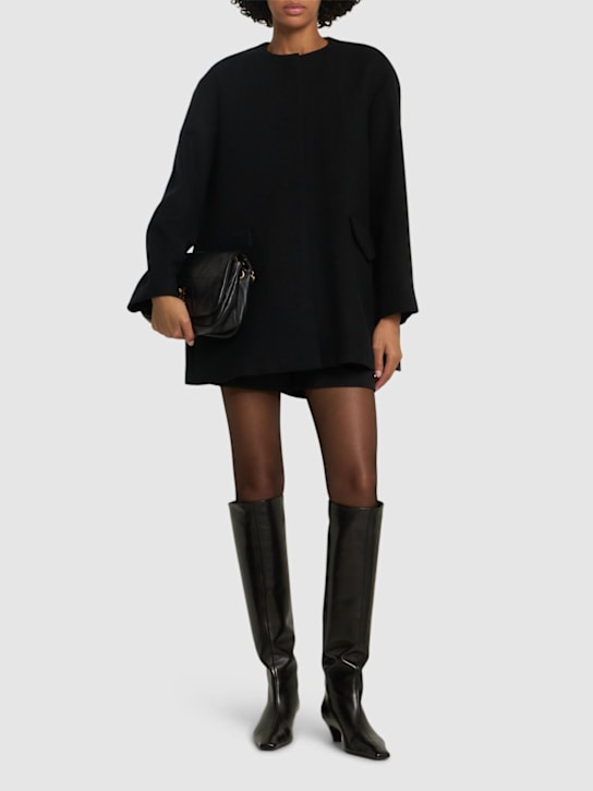 Theory: Wool blend cape coat - women_1 | Luisa Via Roma