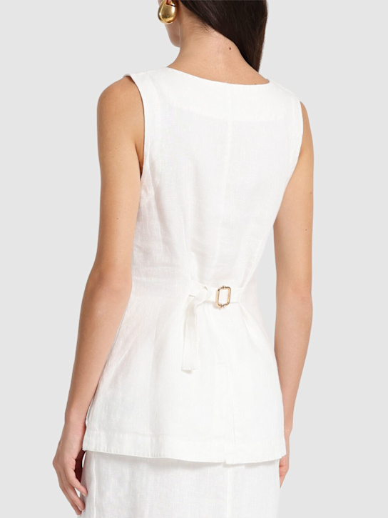 Emma linen vest - POSSE - Women | Luisaviaroma