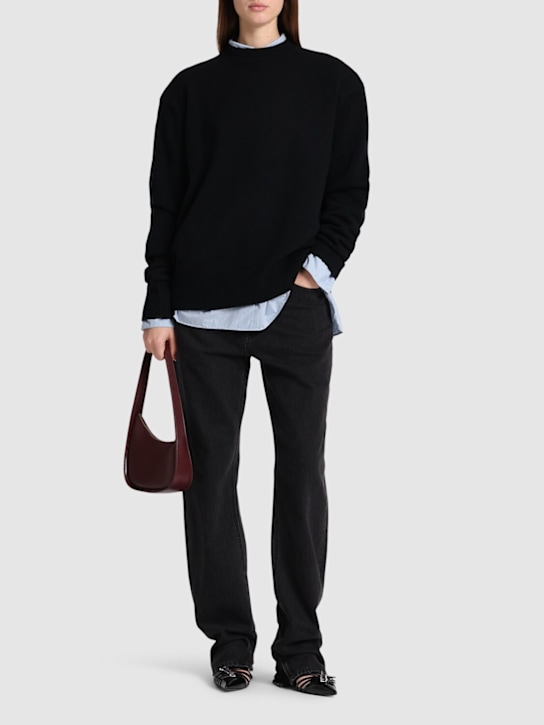 The Frankie Shop: Rafaela padded knit wool sweater - women_1 | Luisa Via Roma