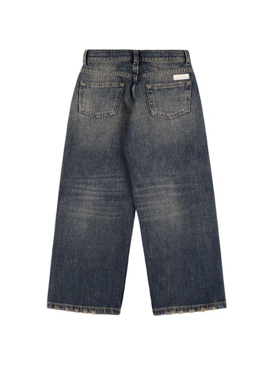 Nine In The Morning: J-Icaro denim straight jeans - ブルー - kids-girls_1 | Luisa Via Roma