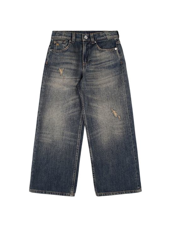 Nine In The Morning: J-Icaro denim straight jeans - ブルー - kids-girls_0 | Luisa Via Roma