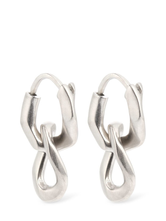Maison Margiela: Double chain earrings - women_0 | Luisa Via Roma